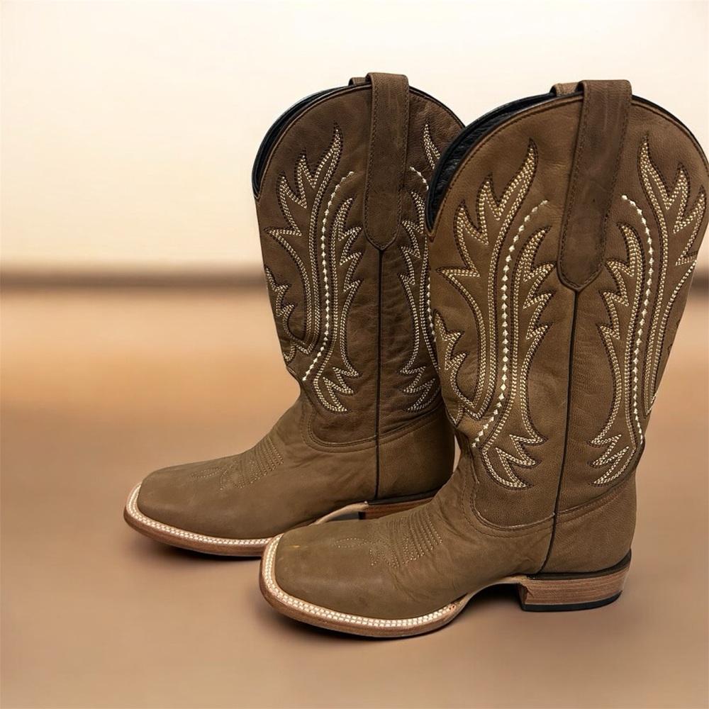 J.B. Dillon Brown Heeled Boots